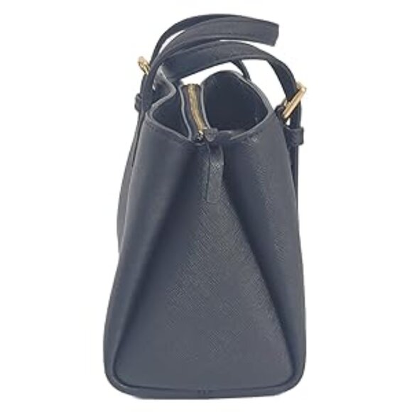 #152 NWT - Tory Burch 146394 Emerson Black With Gold Hardware Saffiano Leather - Picture 4 of 5